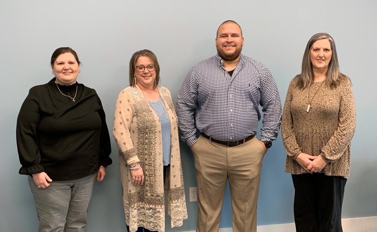 B.J. Wilkerson (SITE Job Retention and Support Specialist), Gale Cowan (Adair County Judge Executive), Aaron Poynter (Director of Reentry Programming with the South Central and Cumberlands Workforce Development boards), and Myra Wilson (Director of Workforce Development Cumberland Workforce Development Area).