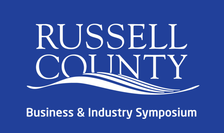 Russell County logo with "Business & Industry Symposium" text