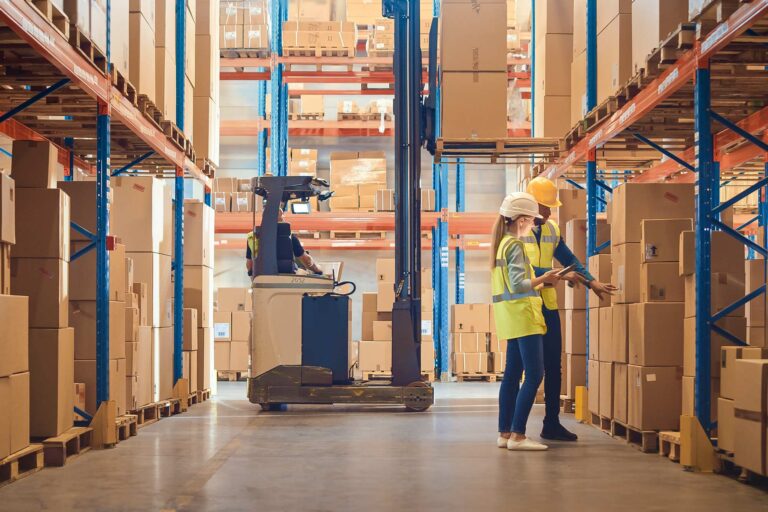 People in a warehouse