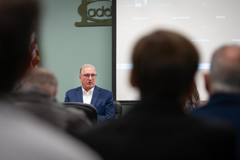 Man addressing an audience
