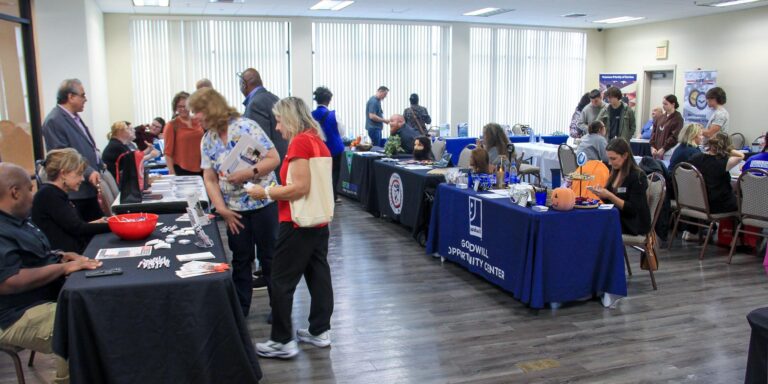 People at the job fair