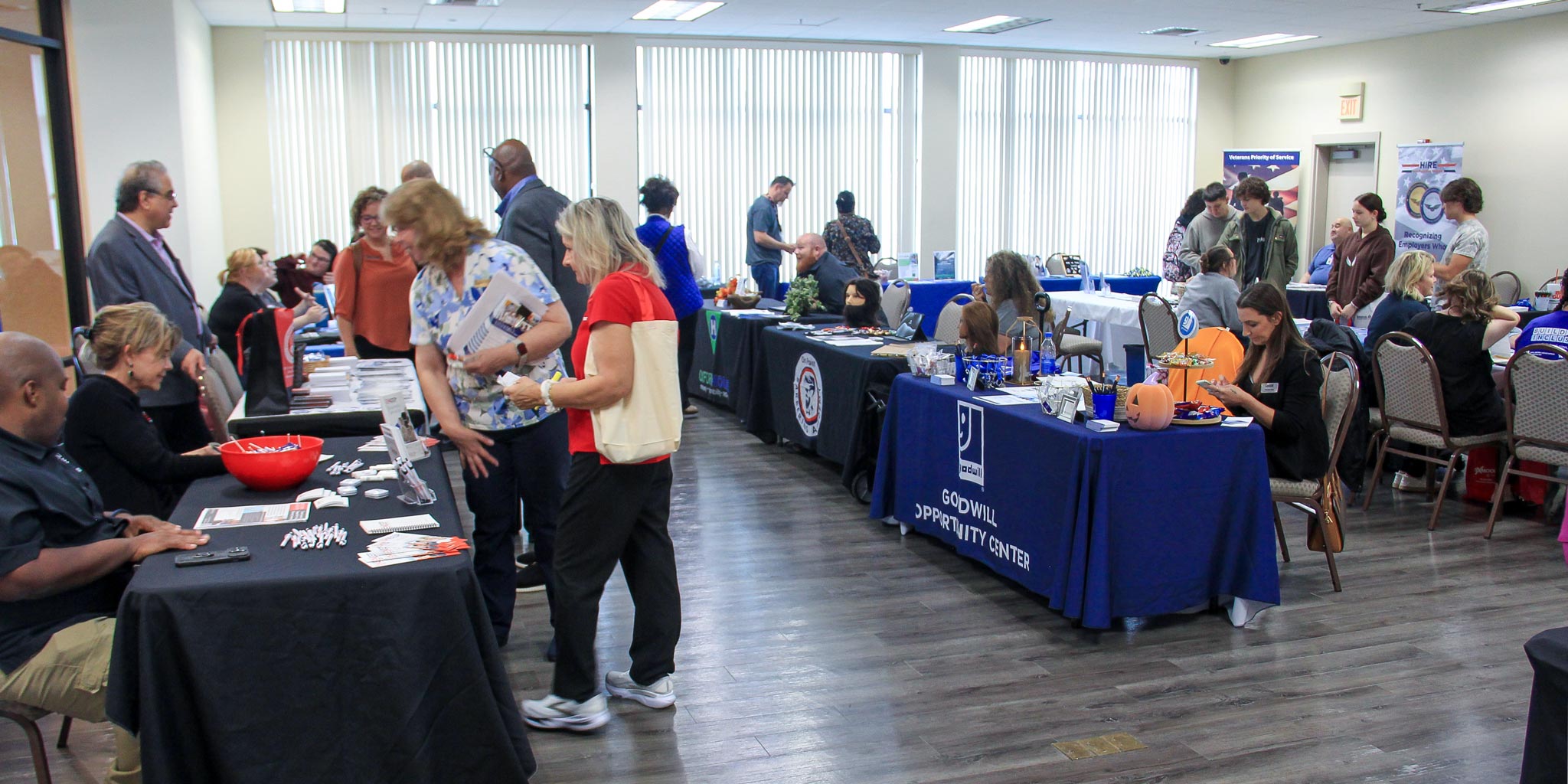 People at the job fair