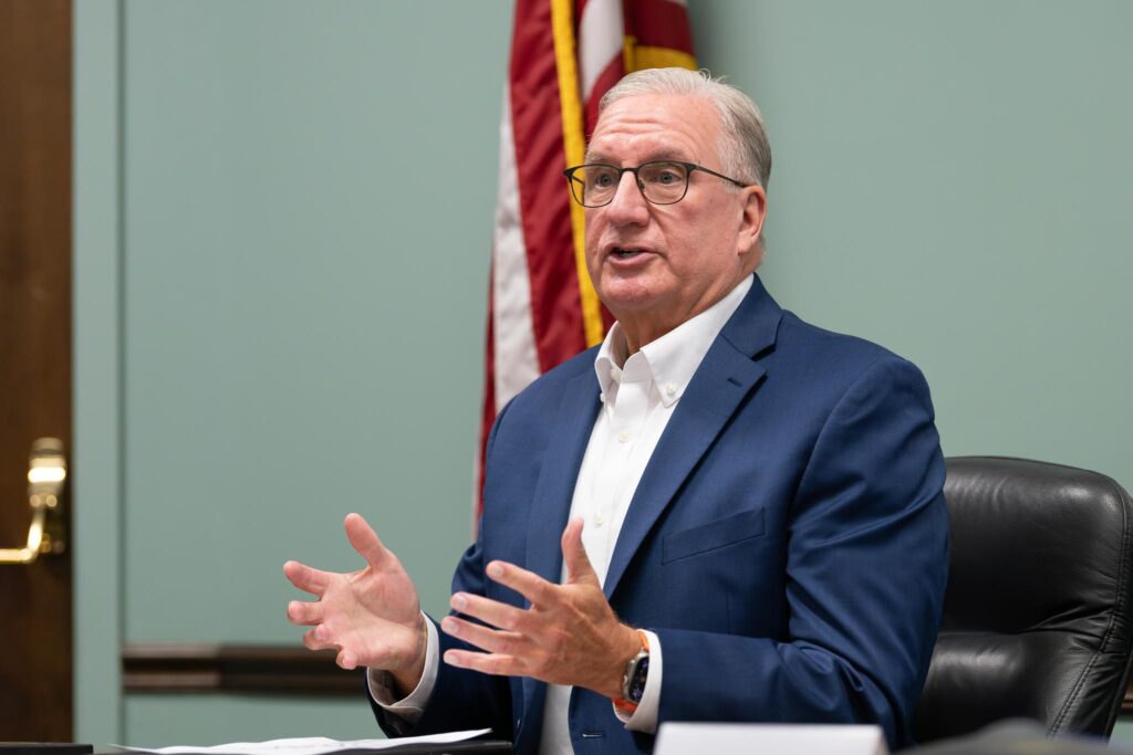 Man addressing an audience