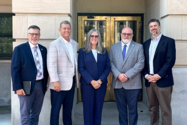 Cumberlands workforce developement board members stand for photo in Frankfort Ky
